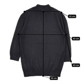 MARGARET HOWELL SUPERFINE WOOL KNIT ハイネック ハイゲージ 578-6263013 定価27500円 ニット ブラック レディース マーガレットハウエル【中古】5-1228T♪