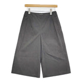 MARGARET HOWELL PINPOINT OXFORD TROUSERS サイズ2 578-6244001 定価27500円 ワイドハーフパンツ グレー レディース マーガレットハウエル【中古】6-0210M♪