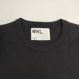 MHL. PRINTED COTTON JERSEY ポケット 595-7168550 半袖Ｔシャツ カットソー ブラック レディース エムエイチエル【中古】6-0614S∞