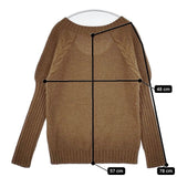 COMPTOIR DES COTONNIERS アルパカ混 XL セーター ニット ブラウン レディース コントワーデコトニエ【中古】6-0201T∞