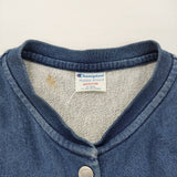 Champion リバースウィーブ スナップジャケット CW-N006 サイズM スウェット カーディガン ブルー レディース チャンピオン【中古】6-0215M♪