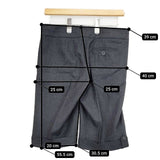 COMPTOIR DES COTONNIERS センタープレススラックス ショートパンツ ハーフパンツ ショーツ チャコールグレー レディース コントワーデコトニエ【中古】6-0201T∞