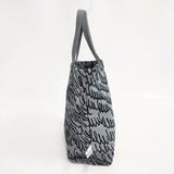 mina perhonen 25SS lululu Sサイズ フロッキープリント トートバッグ グレー ブラック レディース ミナペルホネン【中古】6-0114G◎