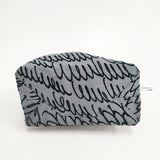 mina perhonen 25SS lululu Sサイズ フロッキープリント トートバッグ グレー ブラック レディース ミナペルホネン【中古】6-0114G◎