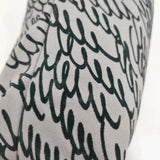 mina perhonen 25SS lululu Sサイズ フロッキープリント トートバッグ グレー ブラック レディース ミナペルホネン【中古】6-0114G◎