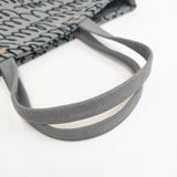 mina perhonen 25SS lululu Sサイズ フロッキープリント トートバッグ グレー ブラック レディース ミナペルホネン【中古】6-0114G◎