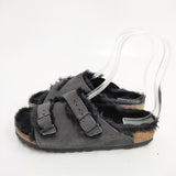 BIRKENSTOCK チューリッヒ シアリング 定価26400円 サイズ36 サンダル ブラック レディース ビルケンシュトック【中古】6-0112T◎