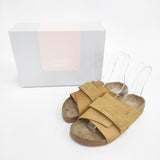 BIRKENSTOCK KYOTO スウェード サイズ38 サンダル キャメル レディース ビルケンシュトック【中古】6-0425S◎