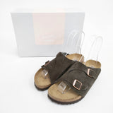 BIRKENSTOCK チューリッヒ soft footbed ナロー サイズ39 サンダル ブラウン レディース ビルケンシュトック【中古】6-0425M◎