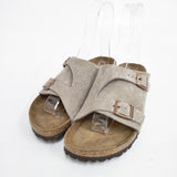 BIRKENSTOCK チューリッヒ soft footbed ナロー サイズ38 サンダル ベージュ レディース ビルケンシュトック【中古】6-0425M◎