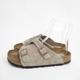 BIRKENSTOCK チューリッヒ soft footbed ナロー サイズ38 サンダル ベージュ レディース ビルケンシュトック【中古】6-0425M◎
