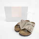 BIRKENSTOCK チューリッヒ soft footbed ナロー サイズ38 サンダル ベージュ レディース ビルケンシュトック【中古】6-0425M◎