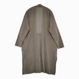 evam eva cashmere robe 定価71500円 E243K130 サイズM カシミヤローブ カーディガン 24AW グレージュ レディース エヴァムエヴァ【中古】5-1222T♪
