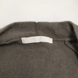 evam eva cashmere robe 定価71500円 E243K130 サイズM カシミヤローブ カーディガン 24AW グレージュ レディース エヴァムエヴァ【中古】5-1222T♪