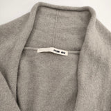 evam eva E223K196 wool sable robe 定価39600円 ウールセーブル カシュクール コート 23AW ベージュ レディース エヴァムエヴァ【中古】6-0123T△