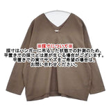 evam eva シルクリネンプルオーバー Vネック 定価24200円 E221T055 ブラウス シャツ ブラウン レディース エヴァムエヴァ【中古】6-0429M∞