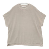 evam eva aze vest 定価24200円 E241K054 半袖ニット ベスト 24SS ベージュ レディース エヴァムエヴァ【中古】6-0419M∞