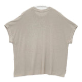 evam eva aze vest 定価24200円 E241K054 半袖ニット ベスト 24SS ベージュ レディース エヴァムエヴァ【中古】6-0419M∞