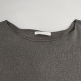 vie evam eva V241K929 linen wide pullover 定価24200円 ワイド セーター ニット グレー レディース ヴィー エヴァムエヴァ【中古】6-0429M∞