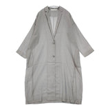 evam eva cupro silk jacket 定価56100円 E241T127 サイズ1 コート 24SS グレー レディース エヴァムエヴァ【中古】6-0419M∞