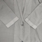 evam eva cupro silk jacket 定価56100円 E241T127 サイズ1 コート 24SS グレー レディース エヴァムエヴァ【中古】6-0419M∞