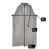 evam eva cupro silk jacket 定価56100円 E241T127 サイズ1 コート 24SS グレー レディース エヴァムエヴァ【中古】6-0419M∞