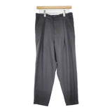 evam eva E233T110 tuck pants ウールコットンリネン パンツ 23AW グレー レディース エヴァムエヴァ【中古】6-0123T△