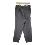 evam eva E233T110 tuck pants ウールコットンリネン パンツ 23AW グレー レディース エヴァムエヴァ【中古】6-0123T△
