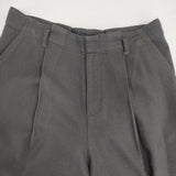 evam eva E233T110 tuck pants ウールコットンリネン パンツ 23AW グレー レディース エヴァムエヴァ【中古】6-0123T△