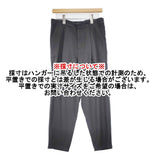 evam eva E233T110 tuck pants ウールコットンリネン パンツ 23AW グレー レディース エヴァムエヴァ【中古】6-0123T△