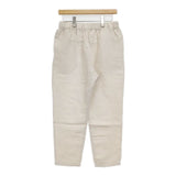 evam eva E241T198 linen tuck pants サイズ2 リネンタック イージー パンツ 24SS アイボリー レディース エヴァムエヴァ【中古】6-0429M∞