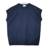 handvaerk ノースリーブ コットン サイズS PE-007 Ｔシャツ カットソー ネイビー レディース ハンドバーク【中古】6-0614S∞