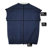 handvaerk ノースリーブ コットン サイズS PE-007 Ｔシャツ カットソー ネイビー レディース ハンドバーク【中古】6-0614S∞