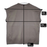 handvaerk ノースリーブ コットン サイズS PE-007 Ｔシャツ カットソー グレー レディース ハンドバーク【中古】6-0614S∞