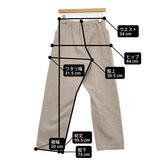 ORCIVAL コットンカツラギ イージーパンツ サイズ1 日本製 RC-2423 MRT パンツ ベージュ レディース オーシバル/オーチバル【中古】6-0310G△