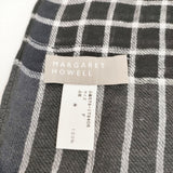 MARGARET HOWELL 578-178406 リネン ストール ネイビー ホワイト レディース マーガレットハウエル【中古】6-0216M◎