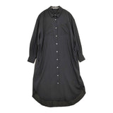 mina perhonen velvety aba3014 定価72600円 サイズ36 シャツ ワンピース 23AW ブラック レディース ミナペルホネン【中古】5-1222M♪