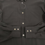 mina perhonen velvety aba3014 定価72600円 サイズ36 シャツ ワンピース 23AW ブラック レディース ミナペルホネン【中古】5-1222M♪