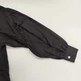 mina perhonen moon light コットンシルク 定価66000円 xs3595 サイズ36 ギャザー ワンピース ブラック レディース ミナペルホネン【中古】6-0329M♪