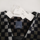 mina perhonen winter jelly 市松模様 ベルベット サイズ36 va3456 定価88000円 ワンピース ブラック グレー レディース ミナペルホネン【中古】5-1222T♪