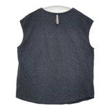 Pal'las Palace ラフィ天竺ノースリーブ 定価11000円 PCT-3020A Ｔシャツ カットソー ネイビー レディース パラスパレス【中古】6-0419S∞