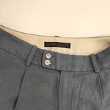 Pal'las Palace 定価34000円 FPT24077A コットンリネン パンツ 24SS ブルー レディース パラスパレス【中古】6-0430M∞