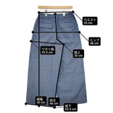 Pal'las Palace 定価34000円 FPT24077A コットンリネン パンツ 24SS ブルー レディース パラスパレス【中古】6-0430M∞