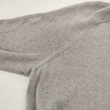 theory ASHTRY LL NIZZY サイズS リネン混 羽織り ロング カーディガン ライトグレー レディース セオリー【中古】6-0314M♪