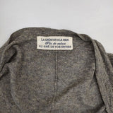 pas de calais レーヨンリネン ビーズ付き カーディガン グレー レディース パドカレ【中古】6-0430M∞
