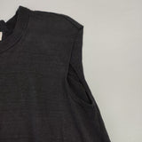 unfil フレンチリネンジャージー スリーブレスカットソー Ｔシャツ カットソー ブラック レディース アンフィル【中古】6-0614S∞