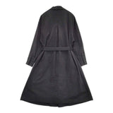 the last flower of the afternoon ベルト付き コットン チェスターコート ブラック レディース ラストフラワー【中古】6-0310M△