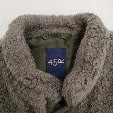 45R/45rpm ボア×ナイロンのベスト サイズ2 定価45100円 リバーシブル ベスト グレー カーキ レディース フォーティーファイブアールピーエム【中古】5-1222T♪