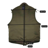 45R/45rpm ボア×ナイロンのベスト サイズ2 定価45100円 リバーシブル ベスト グレー カーキ レディース フォーティーファイブアールピーエム【中古】5-1222T♪