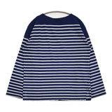 45R/45rpm 36番天竺の908バスクTシャツ（インディゴ） ボーダー 定価24200円 カットソー ネイビー ホワイト レディース フォーティーファイブアールピーエム【中古】6-0210M♪